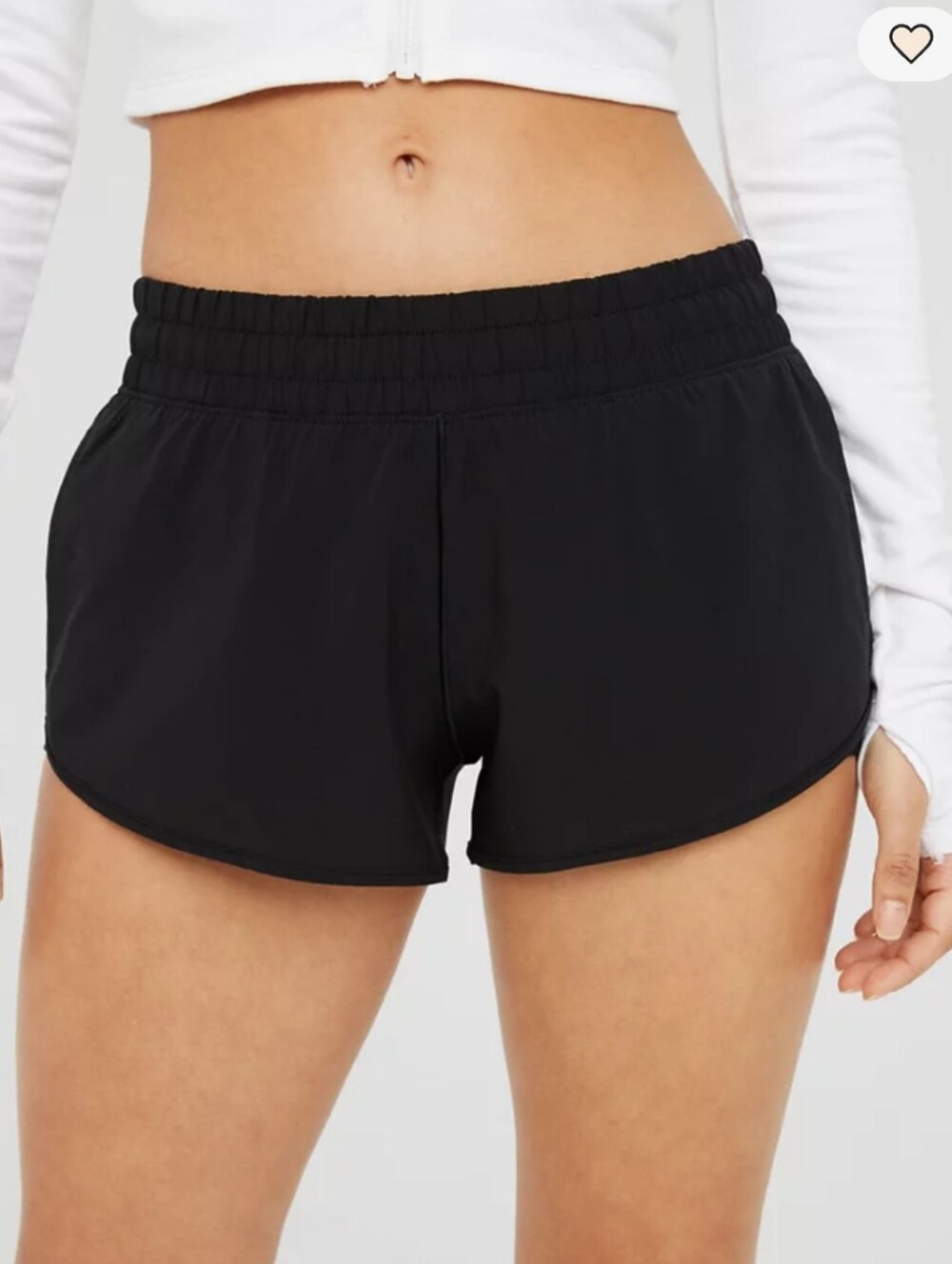 Aerie Black Athletic Running Shorts